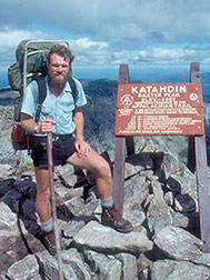 Mark on Mount Katahdin Maine