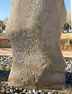 Damaged stone
