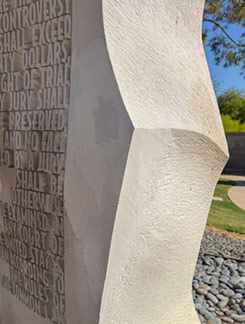 Stone repaired