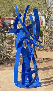 Blue Ribbon sculpture