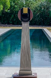 Granite and Gold Leaf sculpture
