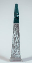 Granite spiral sculpture