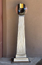 Granite and Gold Leaf sculpture