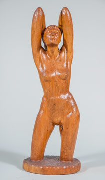 Butternut figure carving