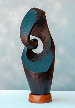 Mobius wood carving